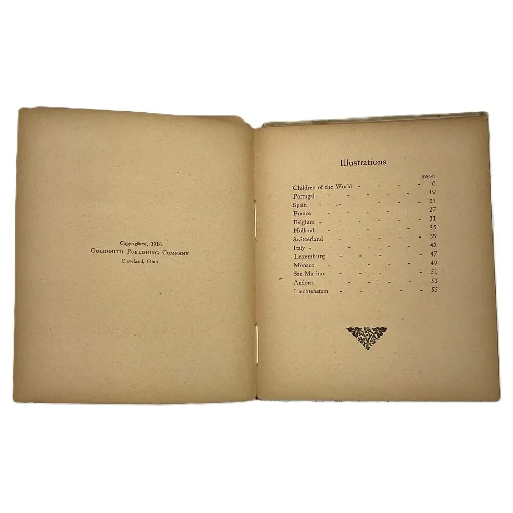 1916 Children Of The World-Europe (Number One) Goldsmith Publishing - see photos
